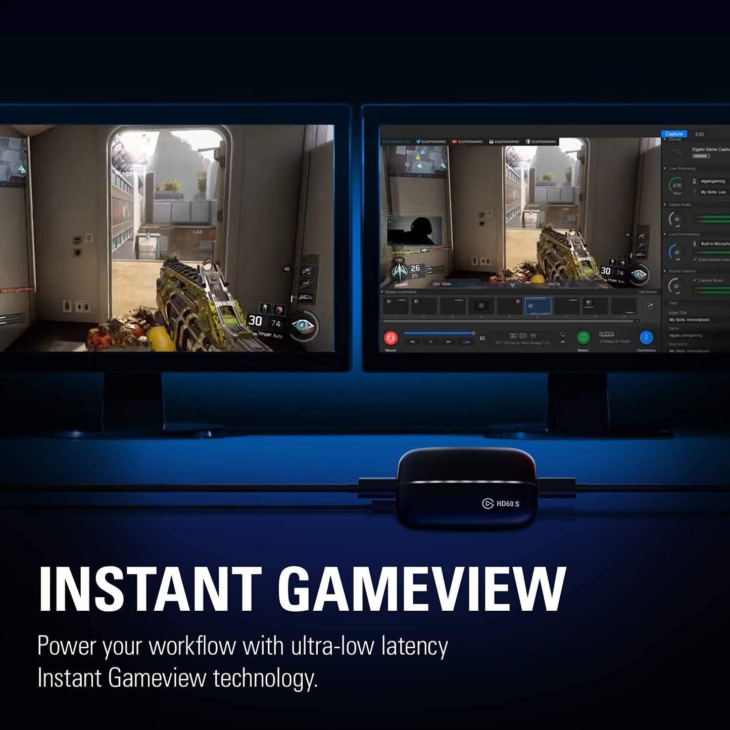 Elgato HD60 S Capture Card (Renewed)