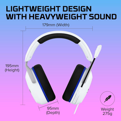 HyperX 6H9B5AA Cloud Stinger 2 Core Playstation Gaming Headset - White