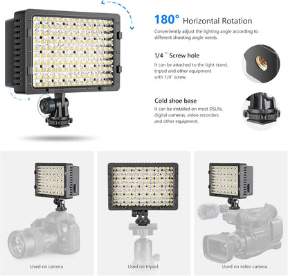 Neewer 40004082 CN-160 LED Dimmable Camera Video Light
