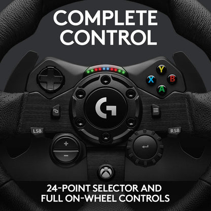 Logitech G923 Racing Wheel & Pedals for Xbox/PC (Renewed)