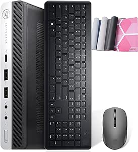 HP EliteDesk 800 G3 Mini i7 SSD WiFi Win10 Renewed
