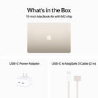 Apple MQKU3LL/A 2023 MacBook Air 15-inch M2, 8GB, 256GB SSD - Starlight