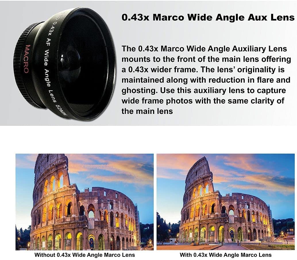 Canon EOS 2000D / Rebel T7 DSLR Camera Bundle - 2 Lenses & Accessories (Renewed)