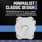 Cooler Master MLW-D24M-A18PZ-RW 240L Core White AIO Liquid Cooler
