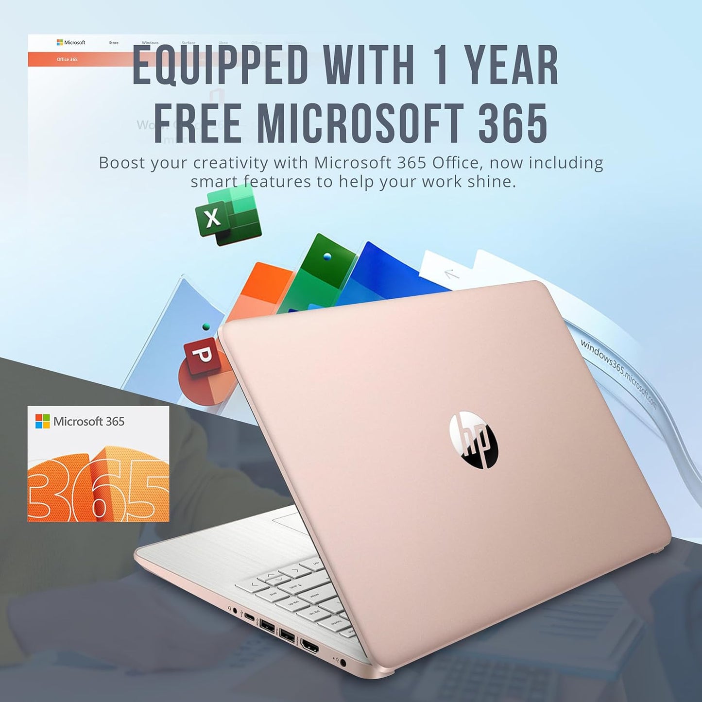 HP HP Stream N4120 14" HD Laptop + 288GB Storage