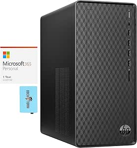 HP 1J7P7AA-3784-39472 M01-F1214 Ryzen 3 Desktop PC Bundle