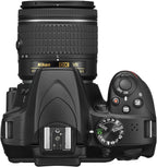 Nikon D3400 Camera AF-P 18-55mm Lens Black DSLR