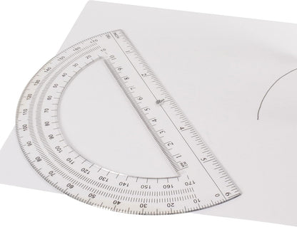 Westcott 11200 6-Inch Clear Plastic Protractor