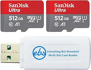 SanDisk SDSQUAR-512G-GN6MN 512GB Ultra MicroSDXC Card Bundle — main product image