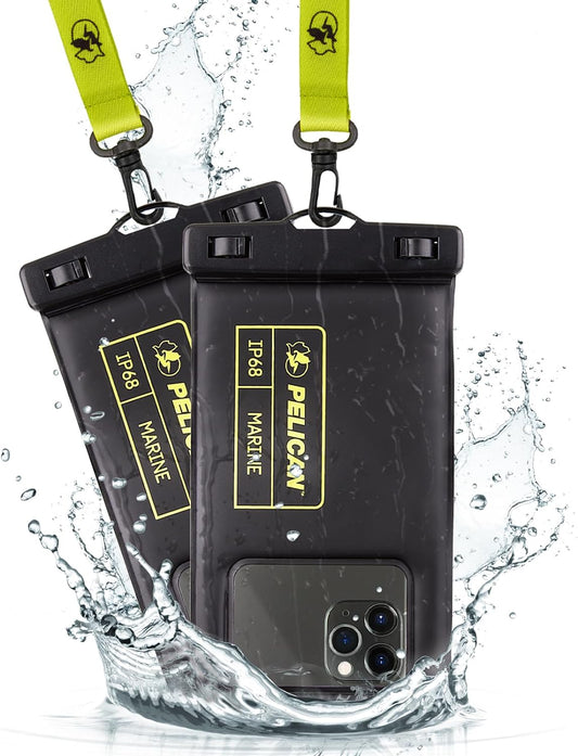 Pelican PP048884 2-Pack Waterproof Phone Pouch Floating Case