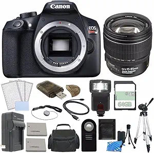 Canon EOS Rebel T6 DSLR Body with 15-85mm Lens Bundle