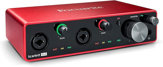 Focusrite AMS-SCARLETT-4I4-3G-cr Scarlett 4i4 3rd Gen USB Audio Interface (Renewed)