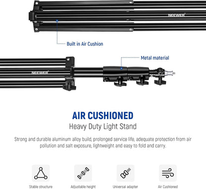 Neewer ST-280AC 9.2ft Air Cushioned Heavy Duty Light Stand
