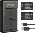 Neewer 10098226 LP-E6NH Battery Charger 2-Pack for Canon EOS
