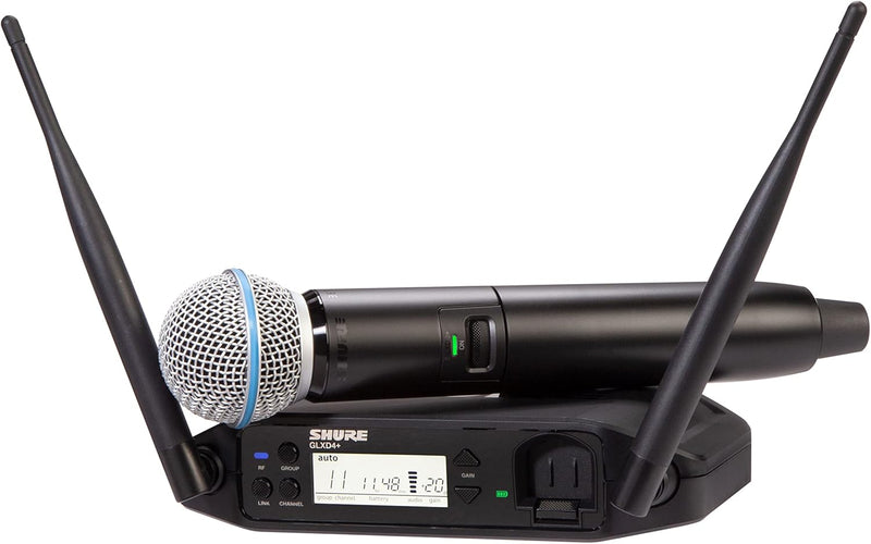 Shure GLXD24+/B58-Z3 Dual Band Wireless Microphone System — main product image