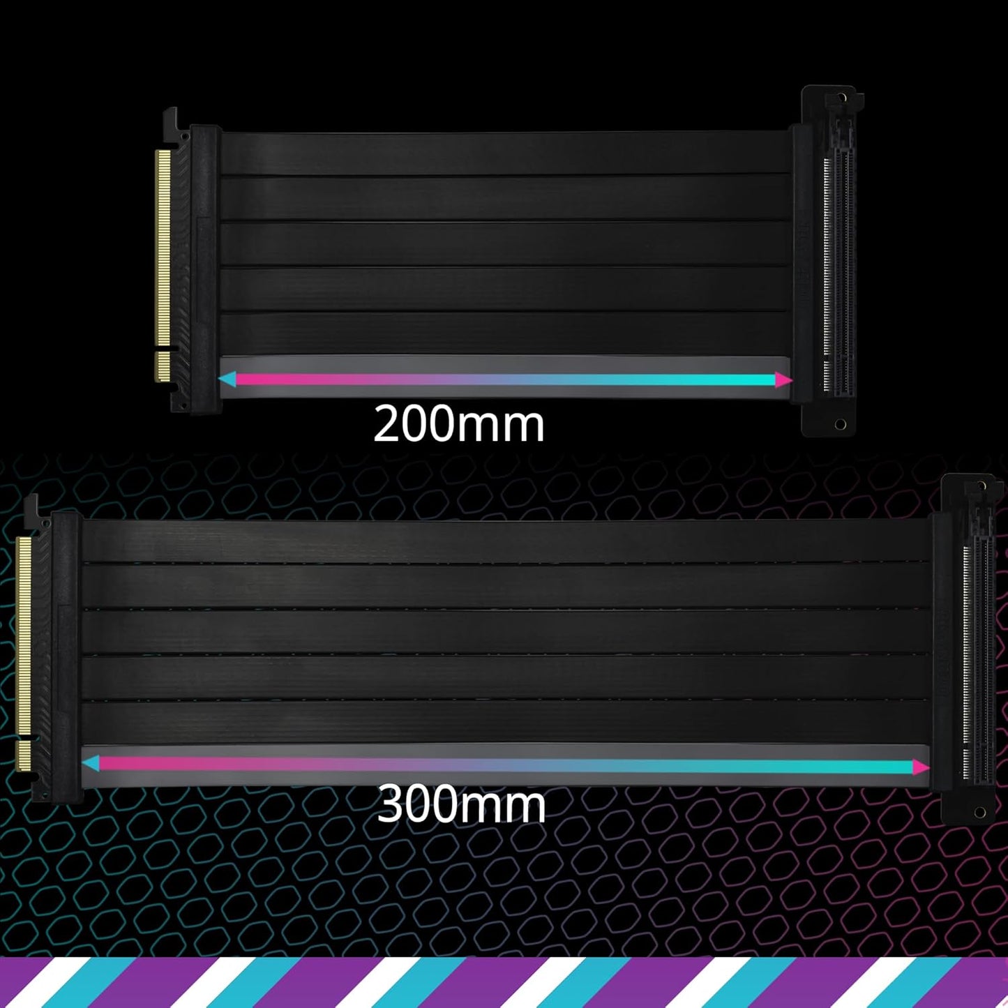 Cooler Master MCA-U002R-KPCI40-200 PCIe 4.0 x16 Riser Cable 200mm