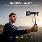 Neewer 10105101 Phone Vlogging Kit with LED Light and Microphone
