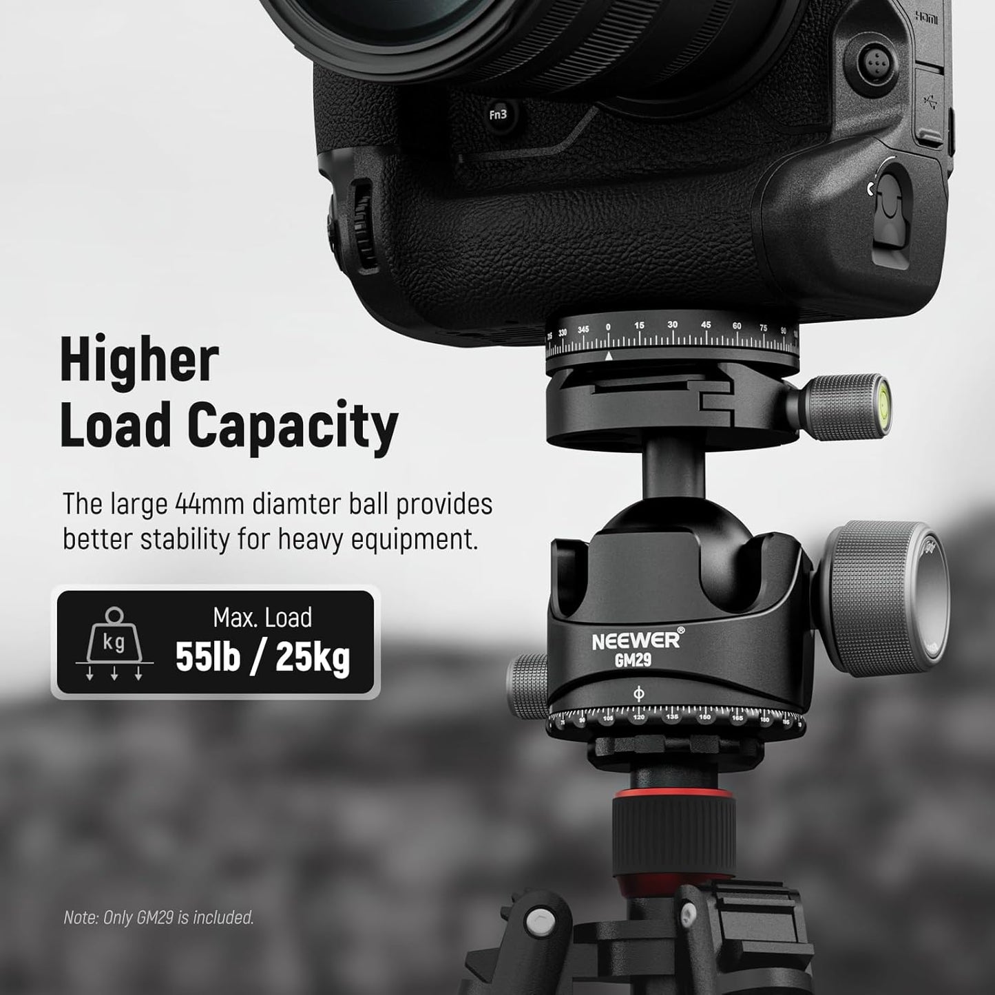 Neewer GM29 Low Profile Ball Head Heavy Duty