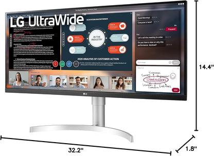 LG 34WN650-W 34-Inch UltraWide FHD IPS Monitor