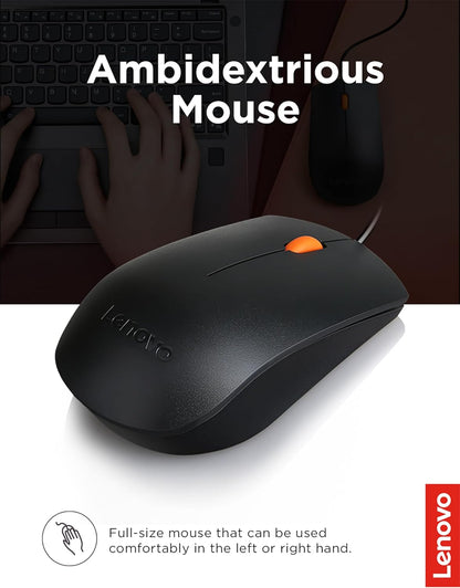 Lenovo GX30M39606 300 USB Wired Keyboard and Mouse Combo