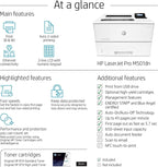 HP M501dn LaserJet Pro Printer Duplex (Renewed)