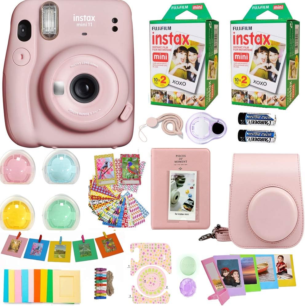 Fujifilm Mini 11 Instant Camera Film Bundle Pink