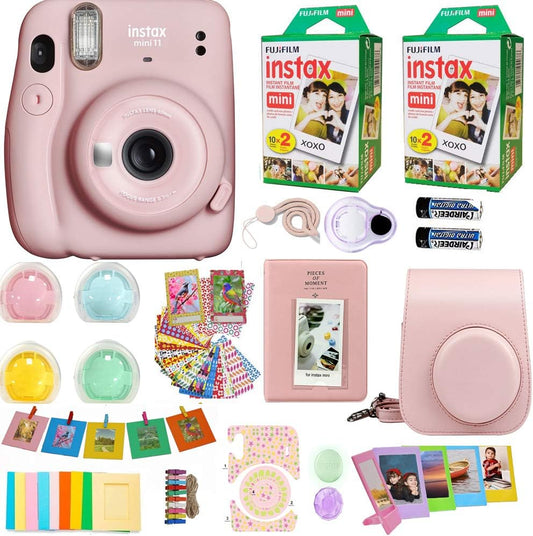 Fujifilm Mini 11 Instant Camera Film Bundle Pink