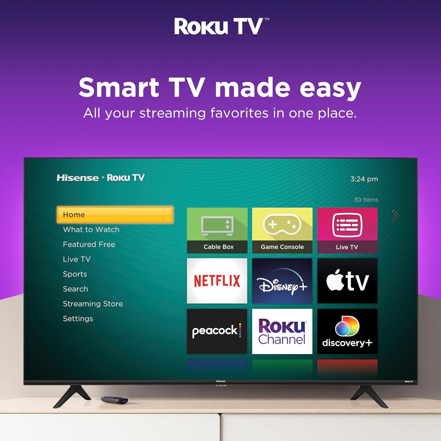 Hisense 43A4NR 43-Inch FHD 1080p Smart Roku TV 2024