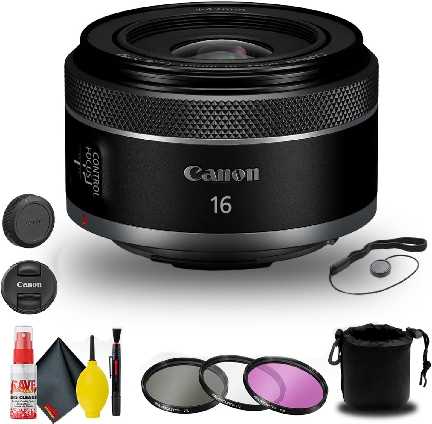 Canon 5051C002 RF 16mm f/2.8 STM Wide Angle Lens Kit