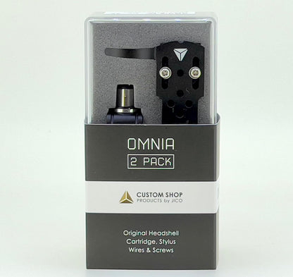 Jico J-AAC0834 Omnia J44A 7 DJ Cartridge Headshell 2-Pack
