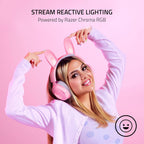 Razer Kraken Kitty V2 Pro RGB Gaming Headset - Quartz (Renewed)