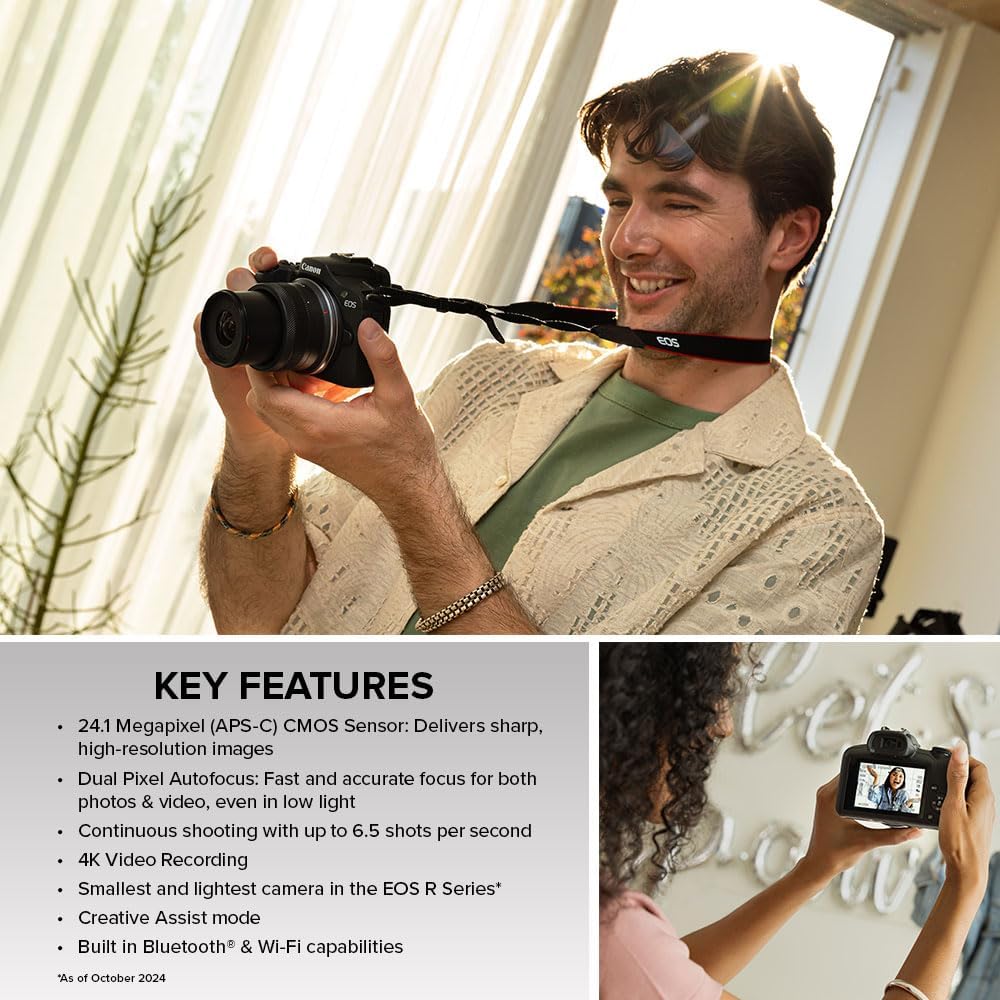 Canon 6052C012 EOS R100 Mirrorless Camera - 18-45mm Lens Kit