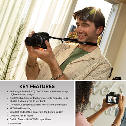 Canon 6052C012 EOS R100 Mirrorless Camera - 18-45mm Lens Kit