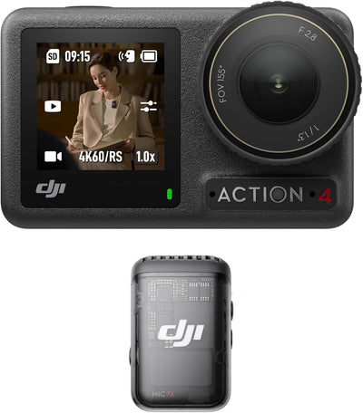 DJI Osmo Action 4 4K Vlogging Camera Mic Combo