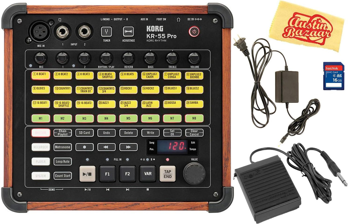 Korg AUS-KR55PRO-COMBO-STD KR-55 Pro Drum Machine Bundle