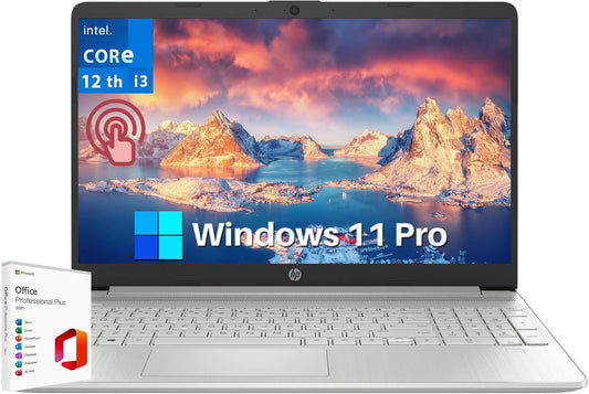 HP Laptop 2024 15.6" Touchscreen i3-1215U 1TB SSD Windows 11 Pro
