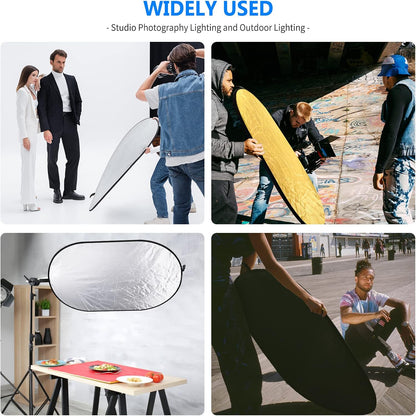 Neewer 10071555 5-in-1 31"x47" Photography Reflector