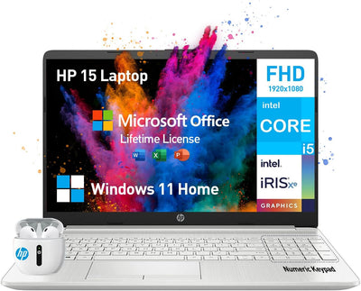 HP 15 - i5, 32GB RAM, 1TB SSD, MS Office Included (Lifetime)