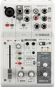 Yamaha AG03MK2 W 6-Channel Live Streaming Mixer Interface