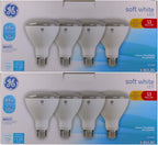 GE 941293 LED BR30 Floodlight Bulb: Soft White, 10W, 8-Pack, Energy Star