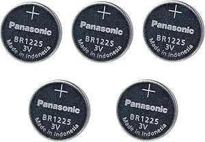 Panasonic BR1225 3V Lithium Coin Battery 5-Pack