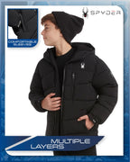 Spyder Boys' Puffer Jacket Water Resistant Insulated - Various Sizes