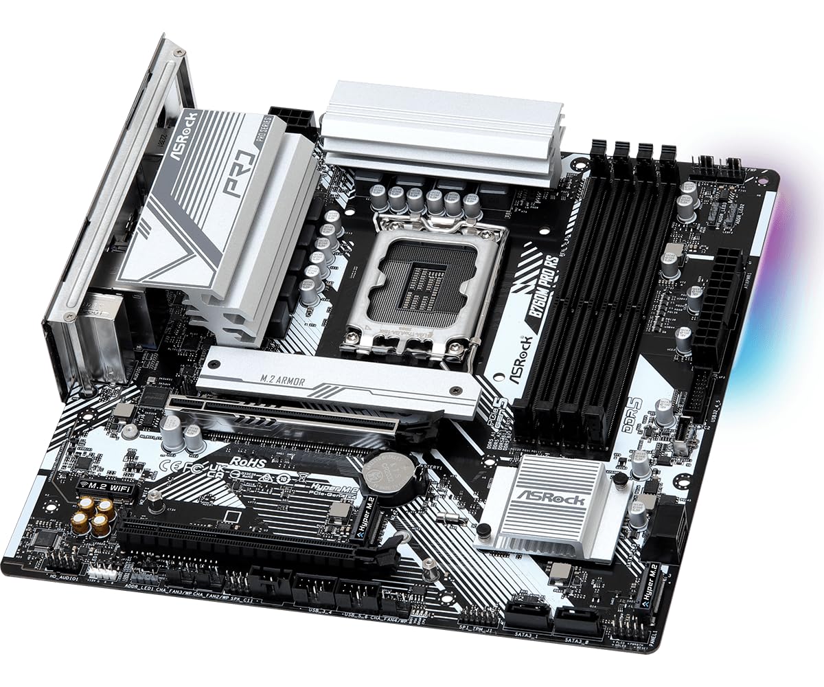 ASRock B760M Pro RS DDR5 Motherboard - Intel LGA1700
