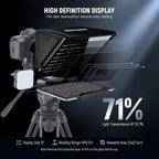 Neewer X12II Teleprompter with Remote & App Control