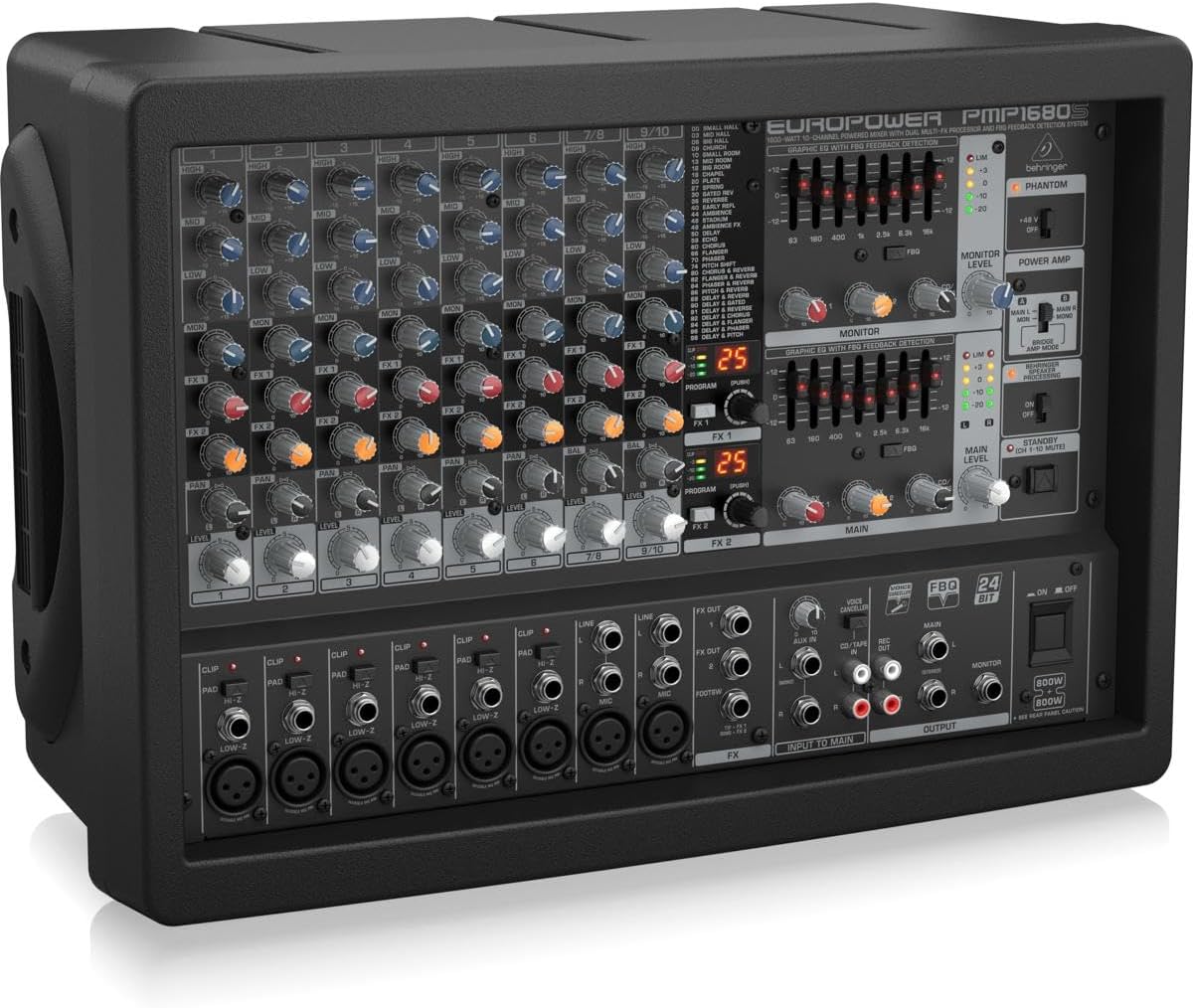 Behringer PMP1680S Europower 1600W 10-Channel Mixer