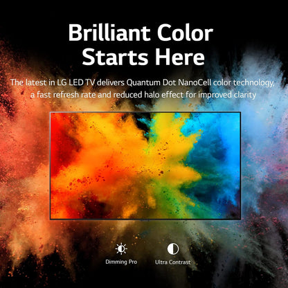 LG 75QNED80UQA 75-Inch QNED Mini-LED 4K Smart TV