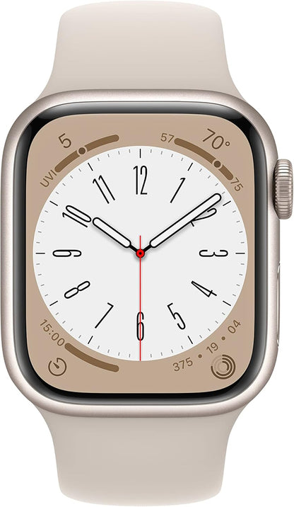 Apple Watch Series 8 GPS + Cellular 41mm Starlight Renewed
