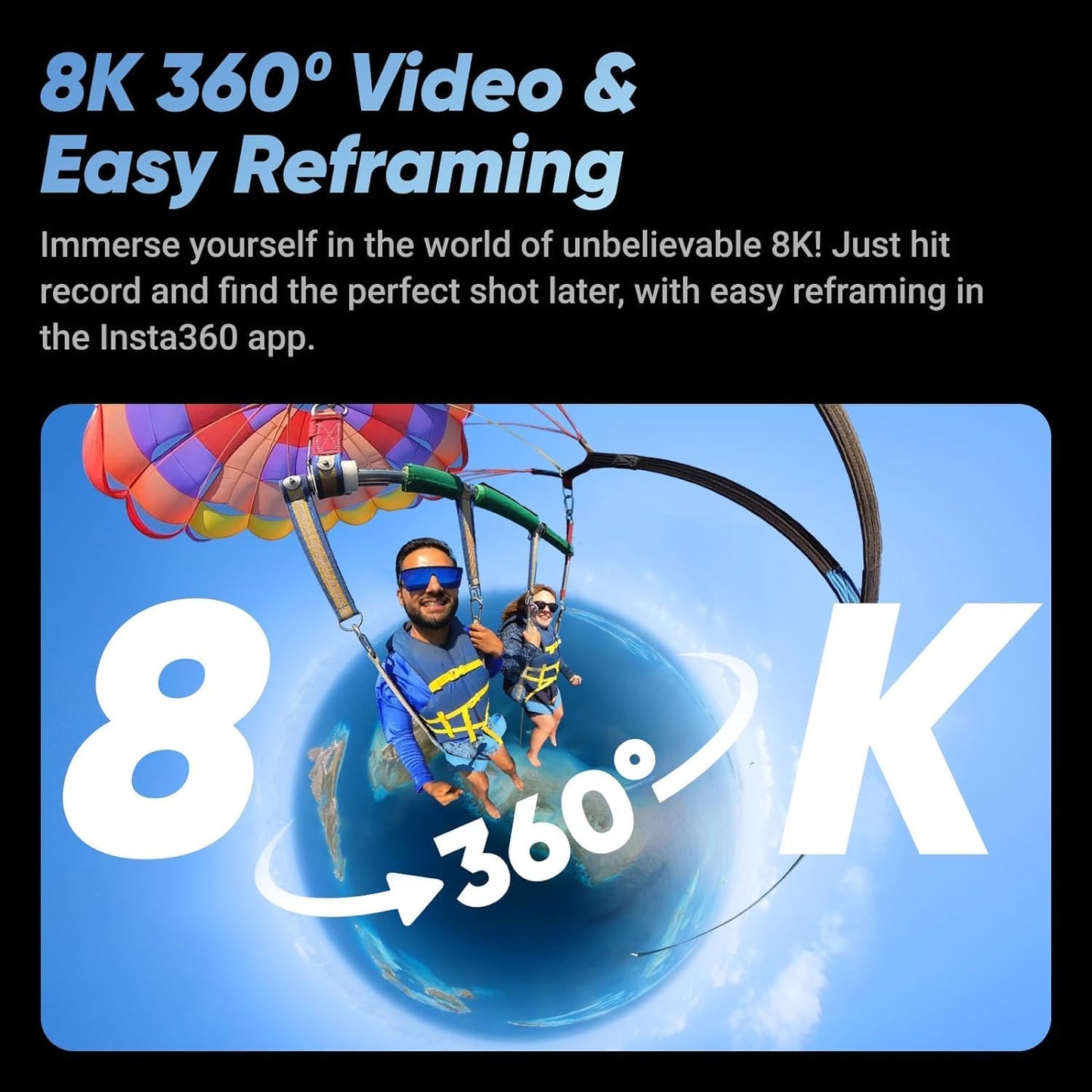 Insta360 CINSABMA X4 8K 360 Waterproof Action Camera