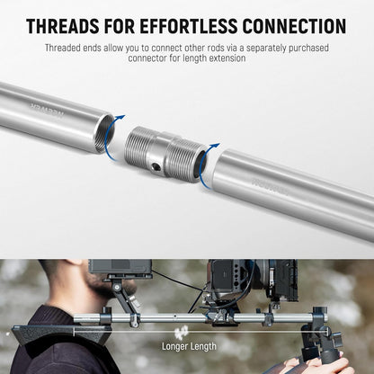 Neewer SR011 Heavy Duty 19mm Camera Support Rod 12-inch