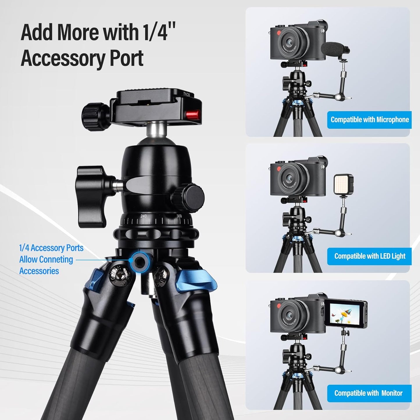 Sirui AM-223+B-00K Carbon Fiber Travel Tripod Ballhead Mini